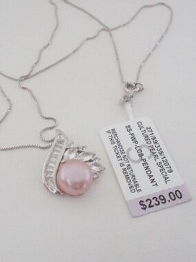 BELLE DE MER - Blush Cultured Freshwater Pearl Sterling Silver Necklace